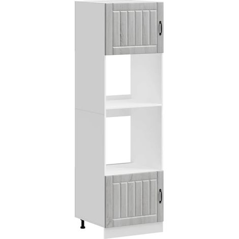 Maison Exclusive - Armarios para horno 2 uds Kalmar gris sonoma m