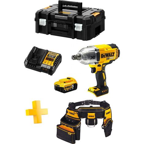 Schlagschrauber DeWALT DCF899P1T (1 x 5,0 Ah + DCB1104 + TSTAK II + Werkzeughalter Gürtel DWST1-75552) (1/5)