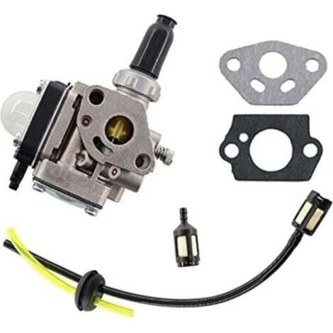 Carburateur pour débroussailleuse moteur Kawasaki TH43 TH48 Tondeuse à Gazon avec Universel Filtre à essence joint