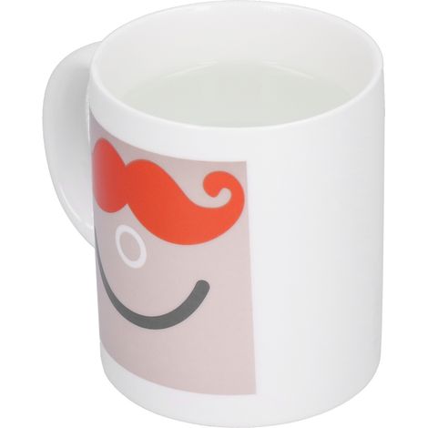 Mug innovant à induction thermique avec motif barbe, changeant de couleur, pour le bureau, la maison ou le dortoir. (1/5)