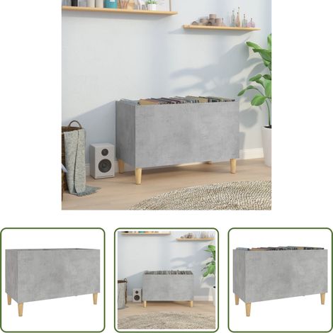 Plattenschrank - Plattenschrank Betongrau 74,5x38x48 cm Holzwerkstoff (1/5)