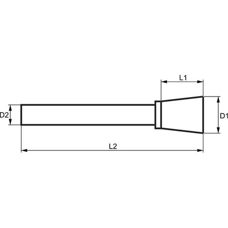Lime rotative hm tronconique croisee 12x13 queue 6 (1/2)