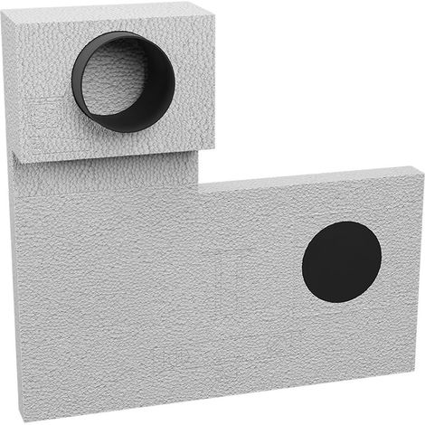 Kermi x-well Fassadenelement Front DN 160, für Pendellüfter, t=60 mm - Y3502000034K
