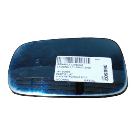 [PRODUIT D'OCCASION] Glace Retroviseur Exterieur G RENAULT Laguna II 00-2005 ♻️ Ref Oe. 7701049063 - Garantie à vie (1/3)