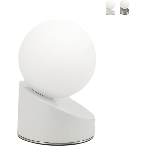 Lampe LED moderne de table de chevet en verre soufflé en boule Gravity (1/3)
