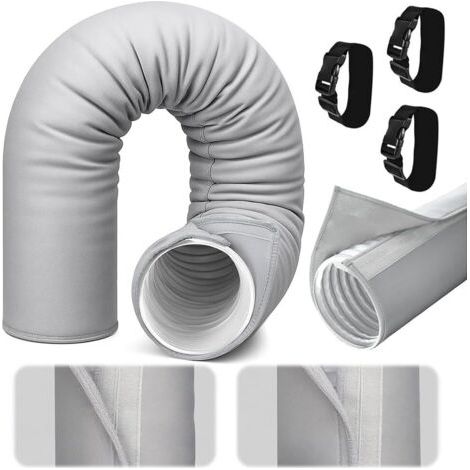 Manchon isolant pour tuyau CA portable, 150 x 50 cm, couvercle isolant, tuyau d'échappement, climatisation, couvercle isolant AC, isolation de tuyau CA portable (1/5)