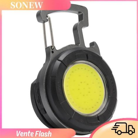 Sonew mini projecteur COB Mini Lampe de Poche Porte-clés, Charge USB étanche Mini Lampes de Travail COB Support sport d'appoint (1/5)