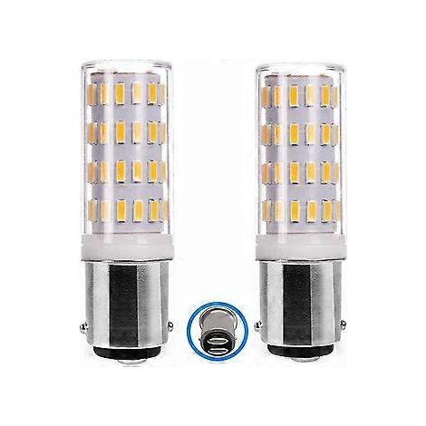 5-W-Ba15d-LED-Lampe, 12–24 V, Doppelkontakt-Bajonettfassung, entspricht 50 W, warmweiß (3000 K), für Niedervolt-Beleuchtung, 2er-Pack