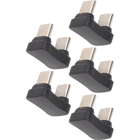 USB-C U-förmige Stecker-zu-Stecker-Adapter, 65W PD Schnellladung, 480Mbps Übertragungsrate für Handys, Tablets und Laptops (1/5)