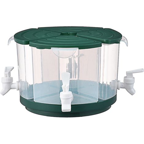 Fontaine à boisson verte, multifonction, contenance 5,5 L, 4 grilles de distribution, pour restaurants, supérettes et hôtels (1/5)