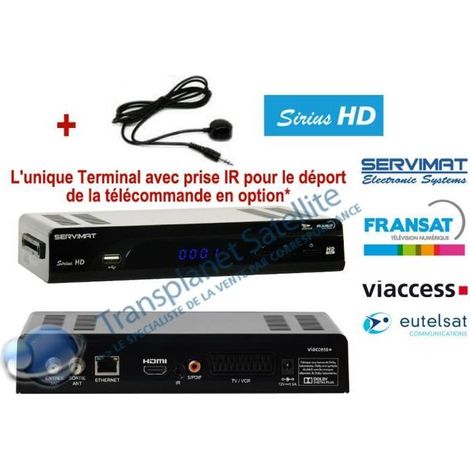 Récepteur HD - SERVIMAT - SIRIUS III - HDMI - Cordon Infrarouge - Design moderne