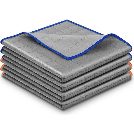 Lot de 20 Chiffon en Fibre de Carbone,50×40cm Chiffon Magique Microfibre Carbone,400GMS Chiffons Microfibre Carbone,Chiffons Vitre sans Trace,Absorbant,Doux,pour Verre,Vitre,Lunettes,Cuisine,Ménage