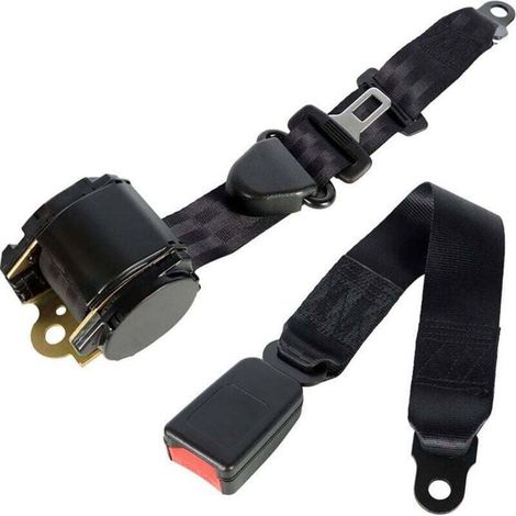 Ceinture sécurité 3 points universelle réglable – Automatique télescopique – Pour voiture (1/4)