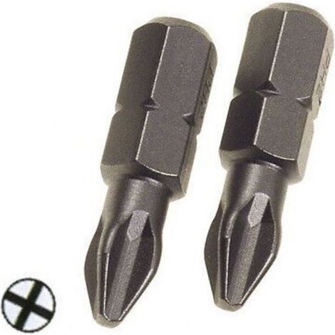Coppia inserti inserto phillips n1 pg 45400 ph1 vite viti croce attrezzo (1/2)