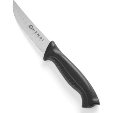 Coltello multiuso professionale HACCP nero corto 90mm - Hendi 842201
