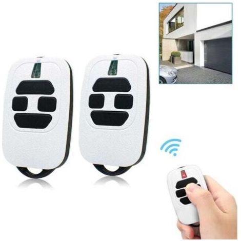 Télécommande de porte de garage 433,92 MHz compatible avec GTI2/4, GT2/4, Mio TR2/4, Mio TR2N/4N - 2 pièces