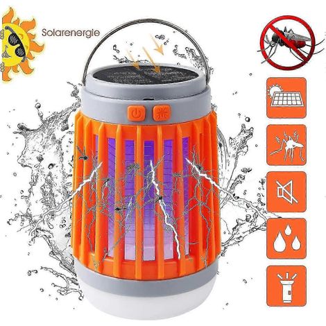 Lampe de camping 3 en 1 anti-moustiques, éclairage extérieur orange (1/5)