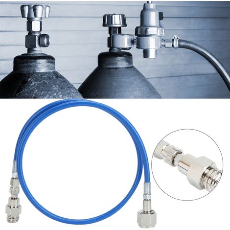 Kit adaptateur pour tuyau à soda SodaStream G1/2-14, tuyau à soda bleu de 1 m (1/5)