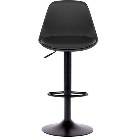 Sgabello negro completamente ajustable 36x40x85 cm (1/5)