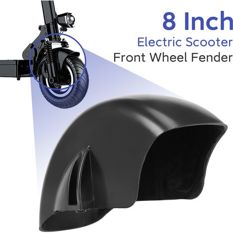 Garde-boue avant de 8 pouces pour trottinette électrique Sentral Langshilop, protection anti-boue et anti-eau.