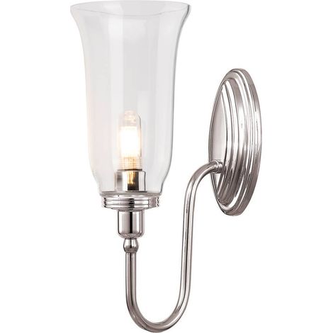 Elstead Blake - 1 applique da parete per bagno chiaro nichel lucido IP44, G9 (1/4)
