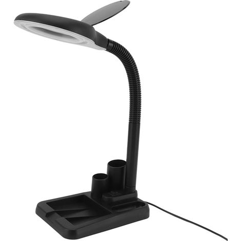 Loupe lumineuse LED avec 9 niveaux de luminosité réglables, 3 températures de couleur, col de cygne, grossissement lumineux dimmable (1/5)