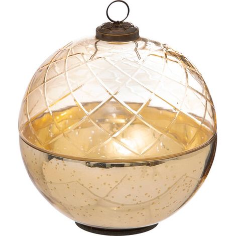 Schachtel mit goldener Glaskugel D15cm - Feeric lights & christmas
