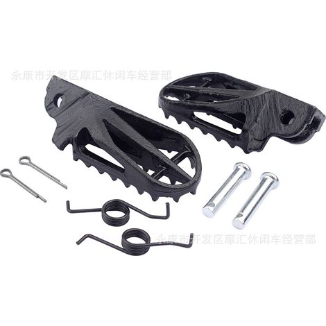 Suitable for Honda Kawasaki Yamaha off-road motorcycles. Cast iron foot pedals and front footrests, 50-160cc. (1/5)