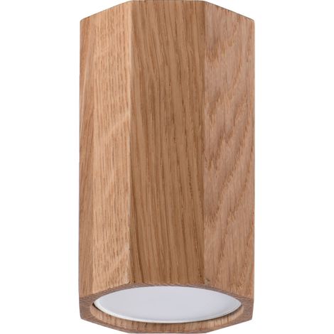 Spot plafond ZEKE 10 chêne foncé GU10 Sollux Lighting (1/5)