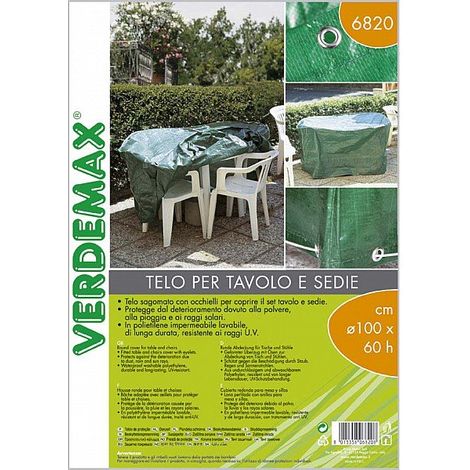 COPERTURA IMPERMEABILE PER TAVOLO E SEDIE CM 100X60