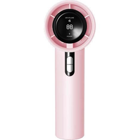 Ventilateur turbo portable à main – Mini ventilateur rechargeable 1200mAh – 100 vitesses réglables sans palier, haute puissance – Ventilateur compact pour voyage, extérieur et activités d’été (1/5)
