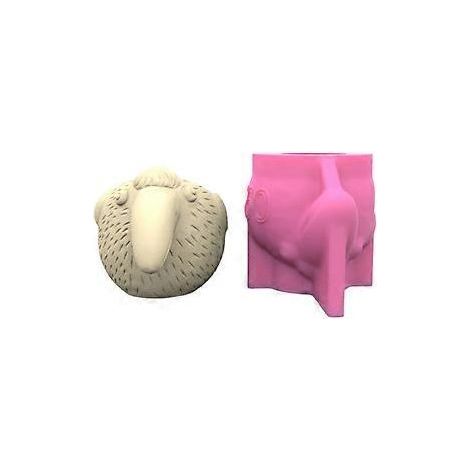 Moule en silicone pour pots de fleurs, moule en béton en forme de pic-vert, moules en silicone pour vases pour la fabrication de jardinières en béton pour plantes succulentes (1/4)