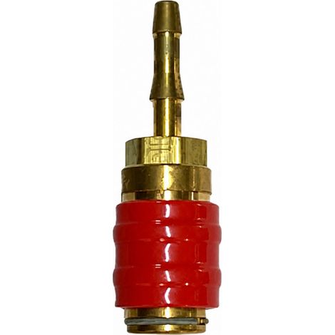 Raccord rapide femelle pour montage sur tuyau acétylène, diamètre 6 à 10 mm
