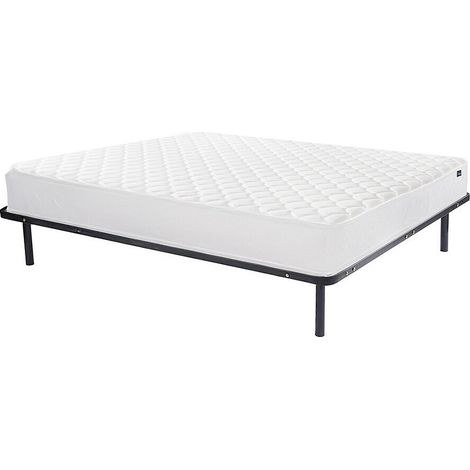 Set Telaio a doghe + Materasso schiuma accoglienza memory spessore 15 cm 140 x 190 cm - PELOPS di DREAMEA
