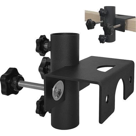 Support de parasol robuste pour balcon, clôture de jardin, plage de serrage 20 mm 63 mm, diamètre du parasol 23 mm 38 mm (1/5)