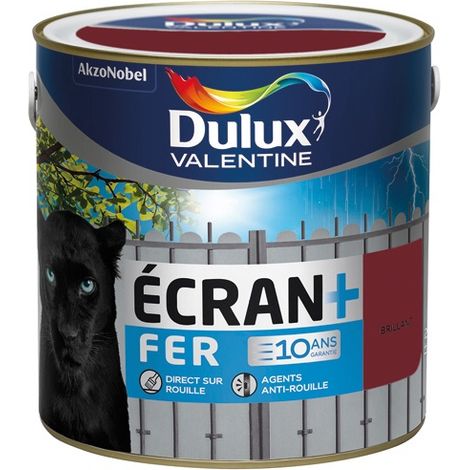 Vernice per schermo in ferro lucido 2l Rosso Basco - Dulux Valentine