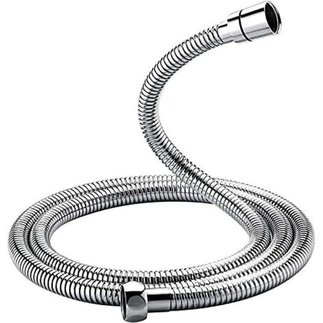 Flexible de douche 2M – Acier inoxydable renforcé – Raccord G1/2 pouces – Anti-torsion et anti-pliure – Résistant haute pression - G851-20