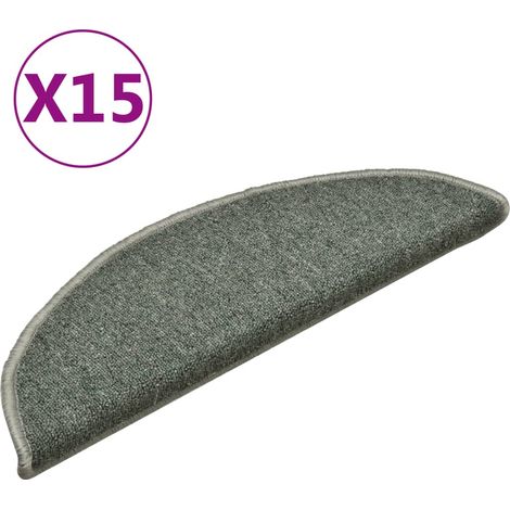 Maison Exclusive - Stufenmatten 15 Stk. 56x17x3 cm Dunkelgrün Hal