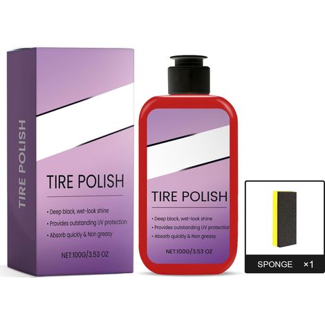 Pâte De Brillance Pour Pneus - Protection Antisalissure Et Rénovation - 100 ml (1/5)