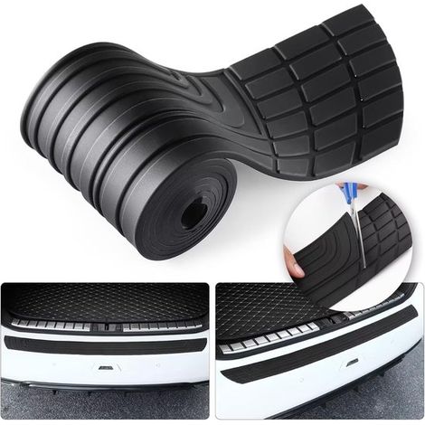 Protection de voiture – 41" x 3,4" – Caoutchouc – Grattoir universel – Antichoc arrière – Auto/SUV (1/5)