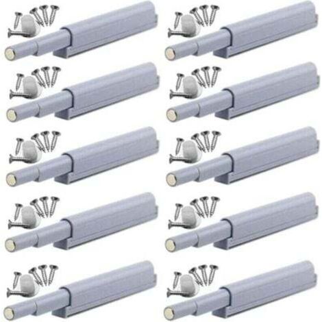 RHG Appuyez pour ouvrir magnétique loquets Fermetures magnétiques push-open ouvre et ferme la porte avec une simple pression (10 pièces)
