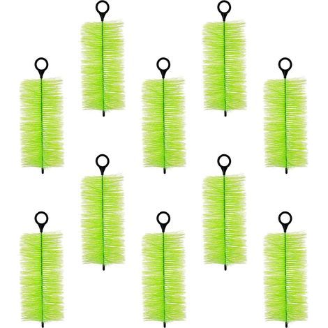Lot de 10 brosses filtrantes pour bassin à poissons - Brosses de nettoyage efficaces - Filtrations d'eau en plein air - Systèmes de purification - Accessoires pour filtres de bassin