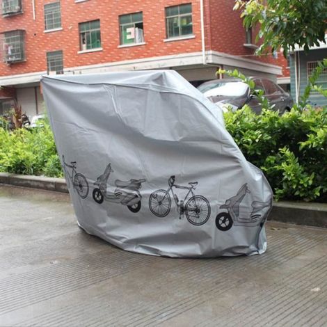 Bike Cover, VTT extérieur Universal Shield vélo étanche cycle vélo pluie résistant à la poussière de stockage 210  100cm (1/4)