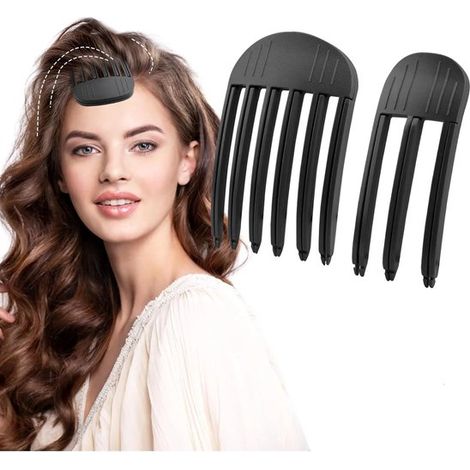 2 pinces à cheveux volumisantes, pince à volume pour frange épaisse, pinces pour cheveux bouclés, pinces racines, épingles à cheveux pour du volume et une coiffure haute, outil de volume facile à util (1/2)