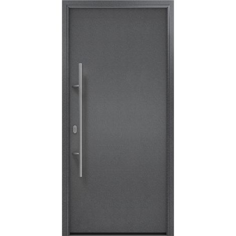 Hörmann Ecostar Haustür "ISOPRO IP 010", anthrazit metallic (CH 703), 110 x 210 cm (B x H), DIN Links