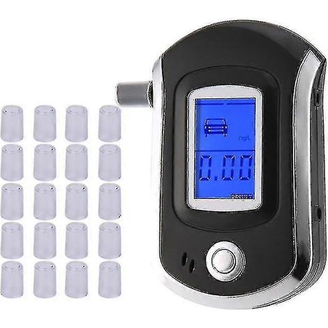 Alcootest numérique professionnel avec écran LCD et 10 embouts filtrants (1/5)