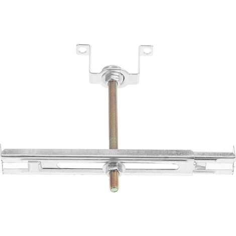 Supports De Montage En Fer Pour Luminaires Linéaires Argentés, Accessoires Ajustables Pour Installation En Milieu De Travail (1/5)