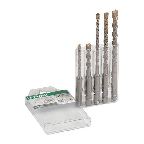 Set 5 mèches SDS+ Ø6/8/100 + 6/8/10X160mm 2T HIKOKI 782532