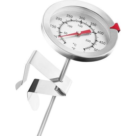 Thermometre Friteuse - Acier Inoxydable - Plage 0 À 300 °C - Échelle °C/°F - Sonde 12 Cm - 1 Pièce (1/5)