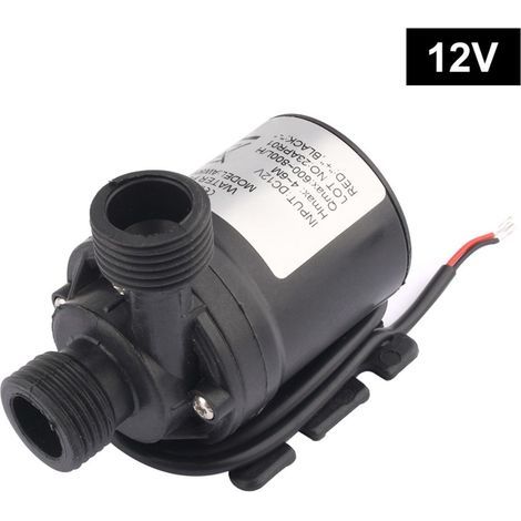 12V Water Pump, Submersible Brushless Water Pump for Water Circulation in Solar Fountains, Aquariums, Ponds, and Swimming Pools (1/5)